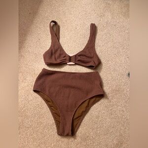 Aerie Crinkle High Rise Bikini Set